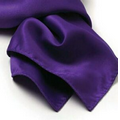 Purple Polyester Satin Scarf - 30"x30"